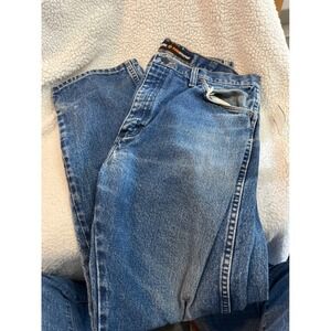 Wrangler FR Flame Resistant Work Jeans Men's 34x32 Blue Denim Cotton